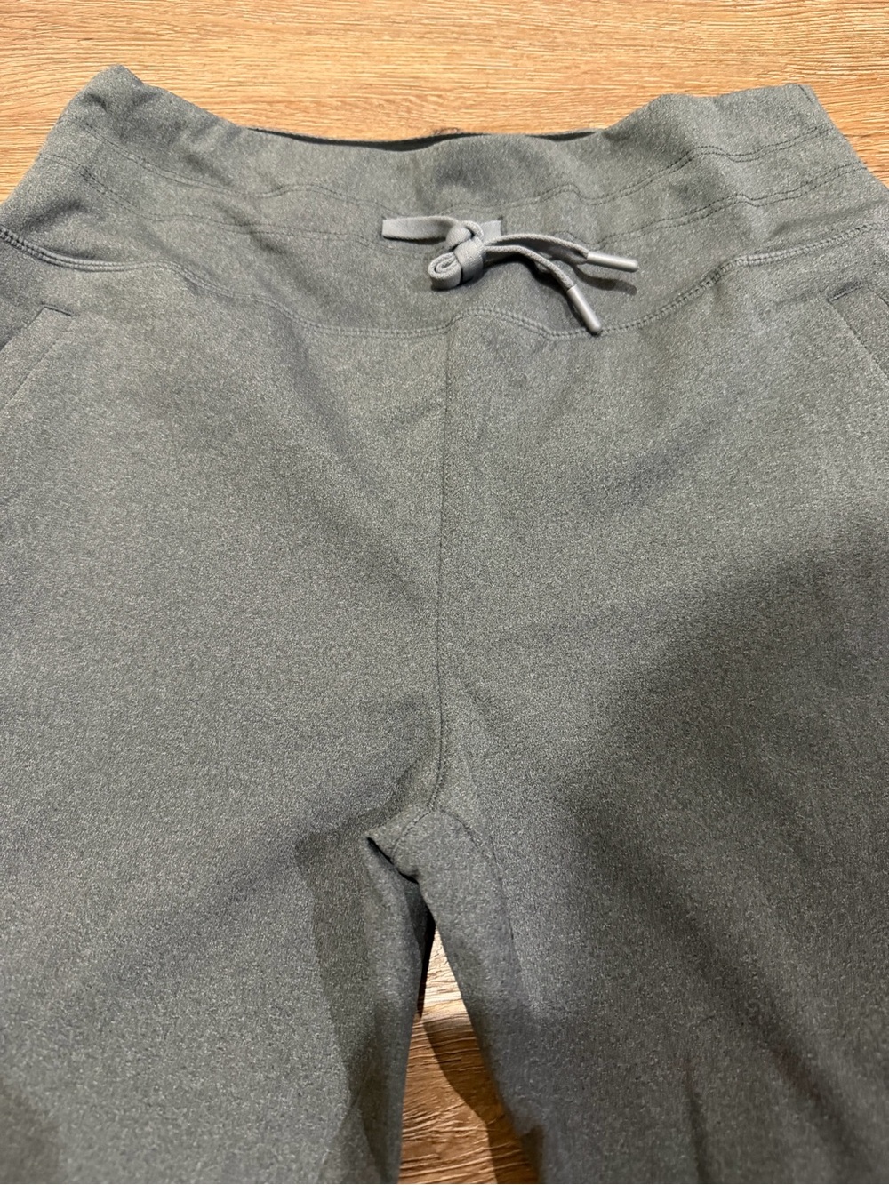 Gradual High-Waist Drawstring Active Joggers in Charcoal - Picture 9 of 11